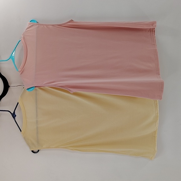 Sleeveless Yellow and Pink Women's Tops - Picture 6 of 6
